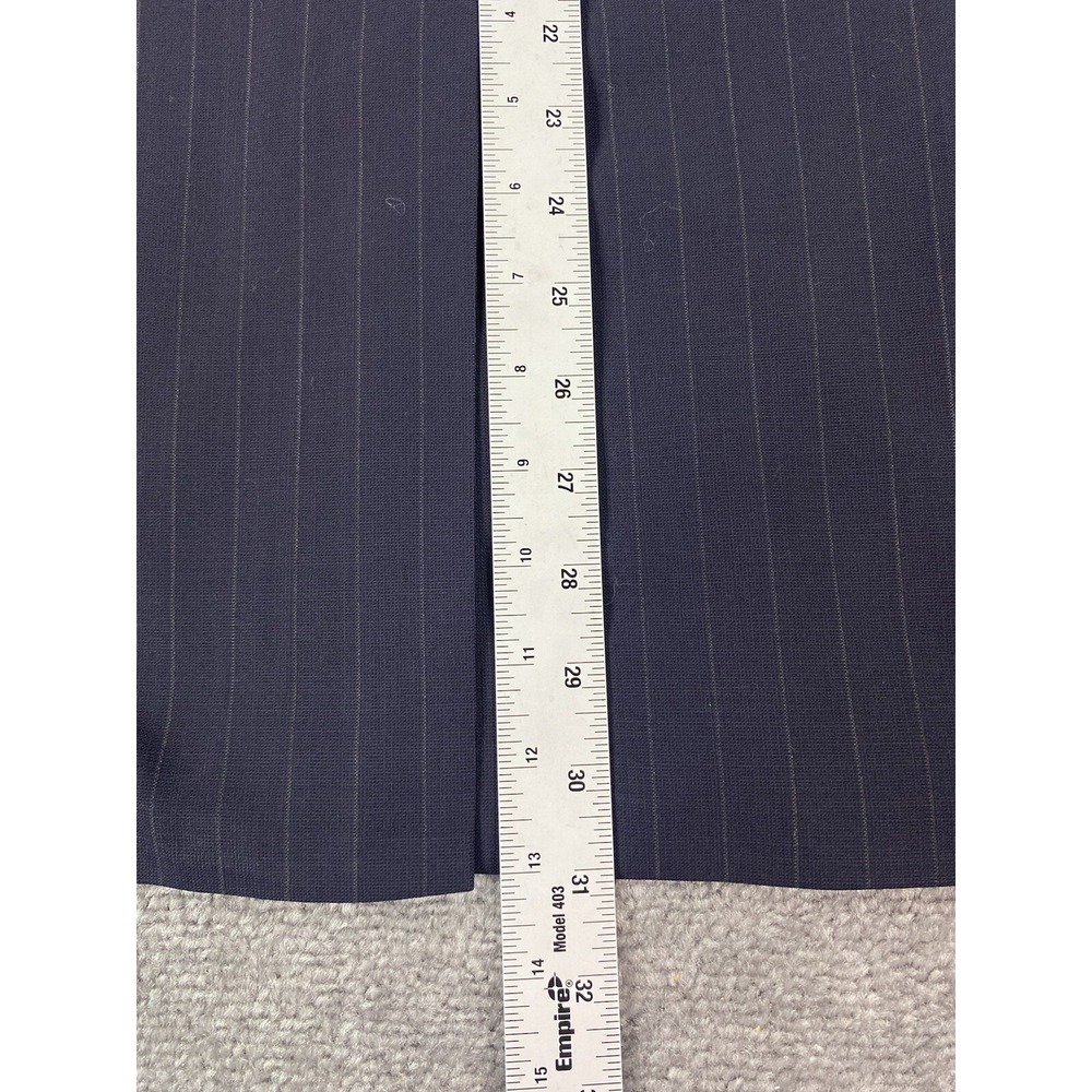 Brooks Brothers Suit Jacket 41 R Navy Wool Striped 346 Stretch Luxury Designer - Picture 7 of 16